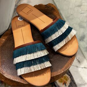 Dolce Vita | 10 | Jade Celaya Fringe Slide Sandals NEW NEVER WORN!